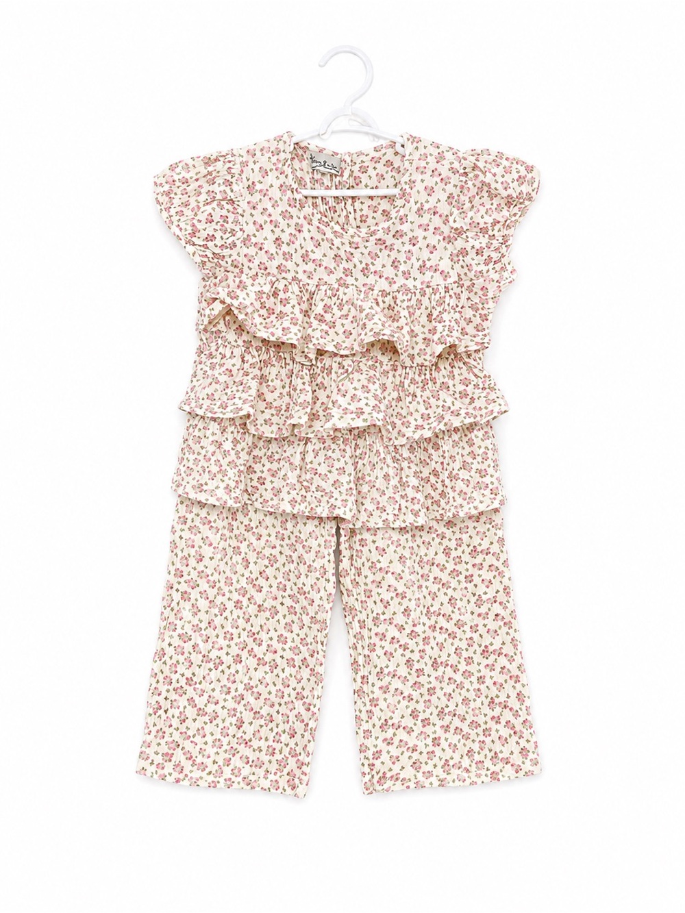 Pippa & Julie Girls Floral Matching Set Size 6 EUC Boutique Party Easter